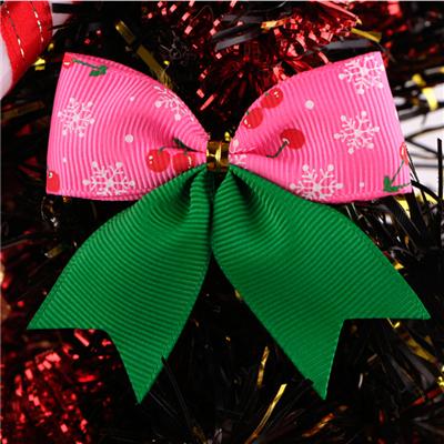 Decorative Printed Grosgrain Ribbon Christmas Ribbon Bow