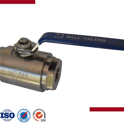 2Pcs Forged Steel Threaded Floating Ball Valve