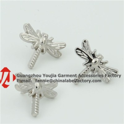 Dragonfly Silver Insect Lapel Pins