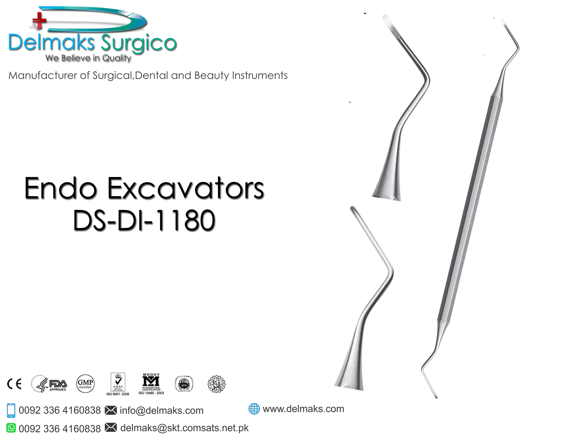 Endo Excavators-Endodontic Instruments-Dental Instruments-Delmaks Surgico