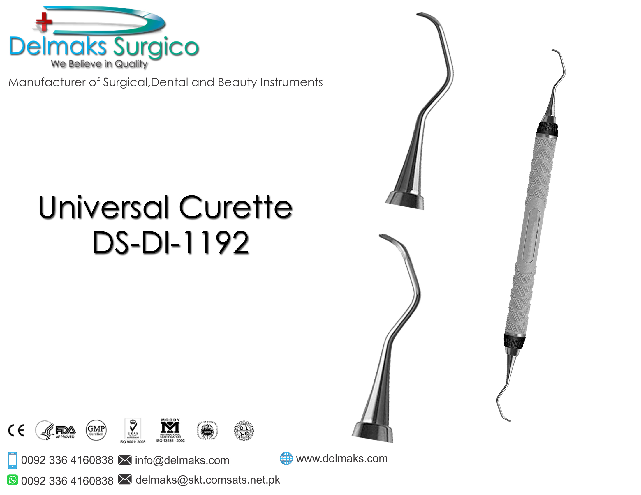 Universal Curette-Dental Instruments-Delmaks Surgico