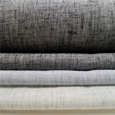 Polyester Linen Blends With Yarn Dye Heather Looking