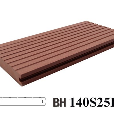 Solid High Quality WPC Decking Floor For Walking Street 140X25B