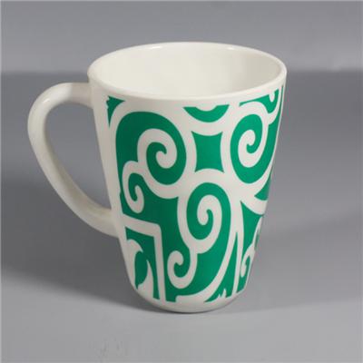 Green Color Decal Custom Print Hammer Melamine Mug