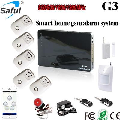 Saful G3 Android/ios app controlling sms wireless home appliances switch safe alarm system