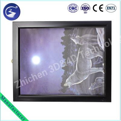 PS material Photo Frame With 3D Lenticular Pictures