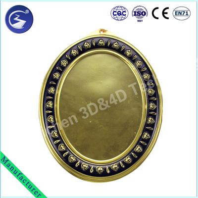 PVC Classical Golden Oval Photo Frame