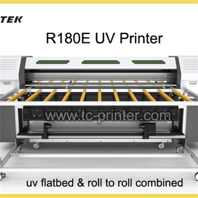 R180E UV Flat And Roll Printer With 2pcs Dx7 Head