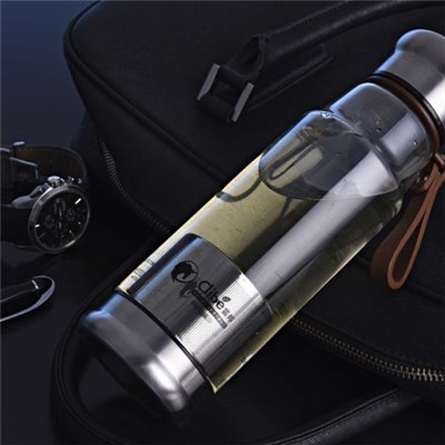 China Suppliers 500ml Glass Water Bottle With Filter