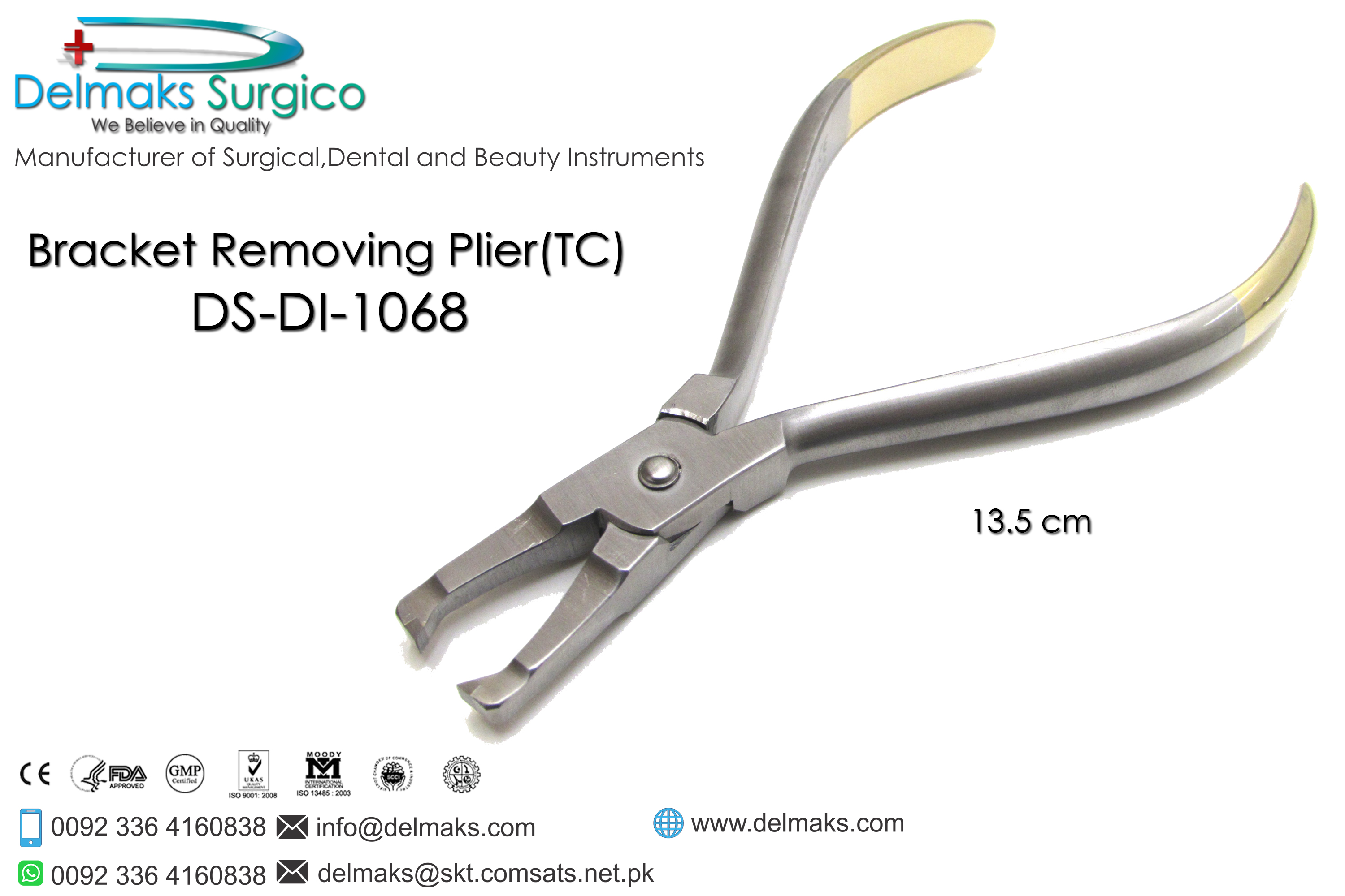 Bracket Removing Plier(TC)-Orhtodontics Pliers-Orthodontics-Dental Instruments-Delmaks Surgico