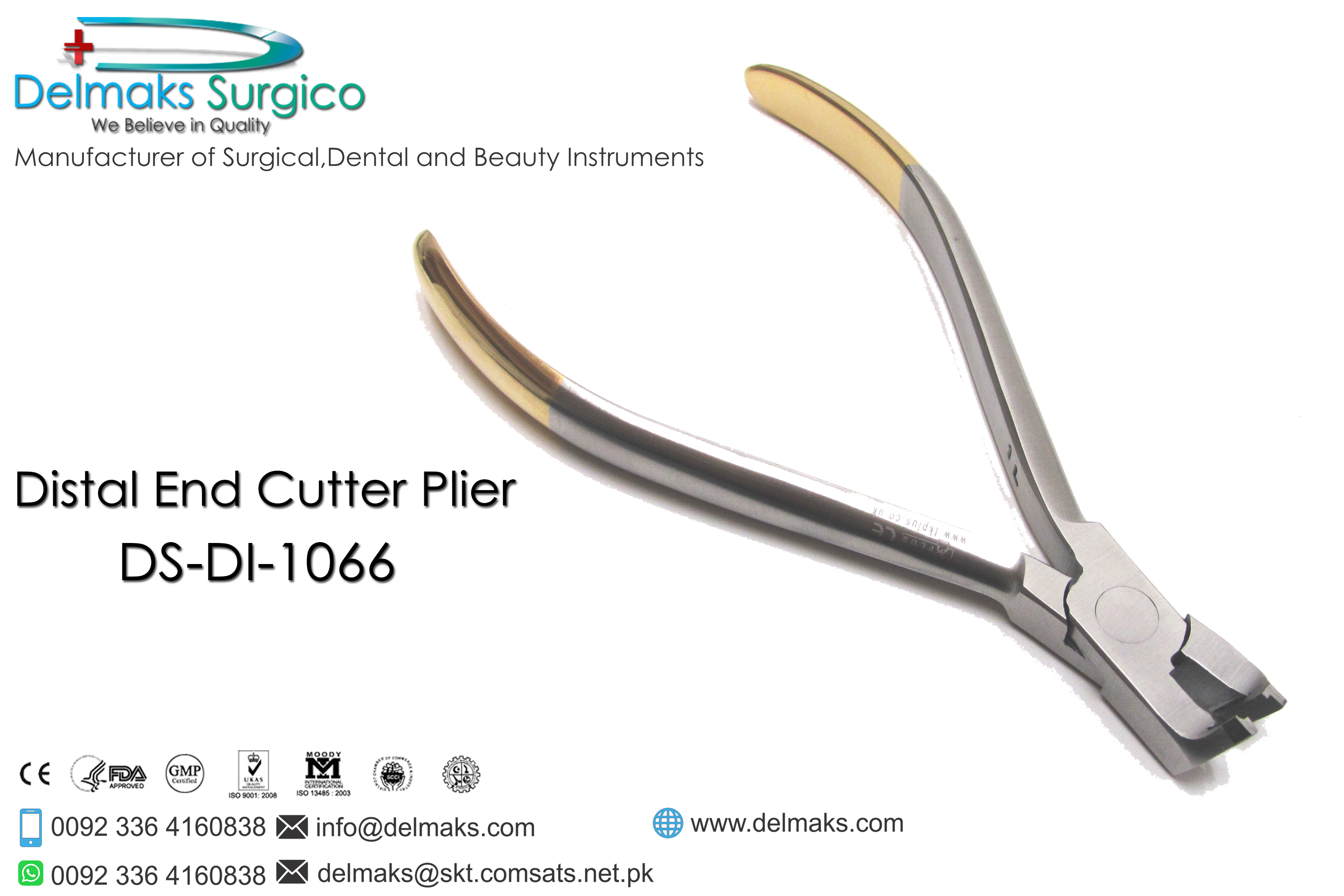 Distal End Cutter Plier-Orhtodontic Pliers-Orthodontics-Dental Instruments-Delmaks Surgico