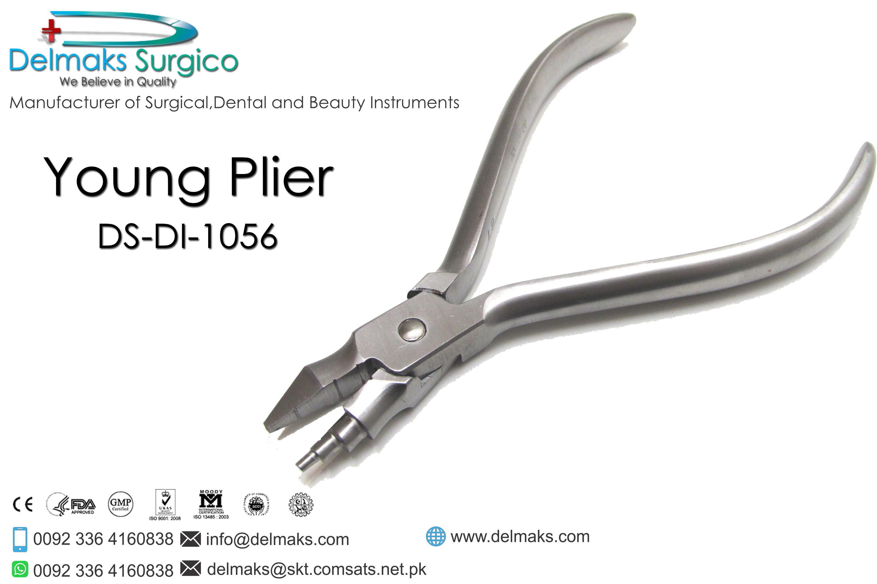 Young Plier-Orhtodontic Pliers-Orthodontics-Dental Instruments-Delmaks Surgico