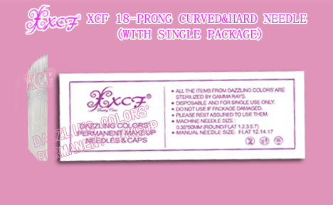 XCF PERMANENT MAKEUP XCF  CURVED&HARD NEEDLE(WITH SINGLE PACKAGE) DAZZLING COLORS GROUP