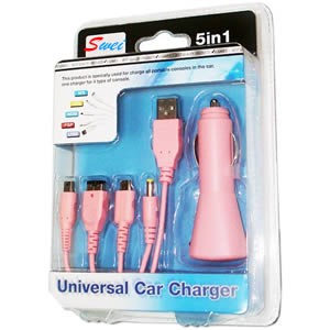 5 in 1 Universal car charger For NDS/NDSL/NDSI/PSP/USB