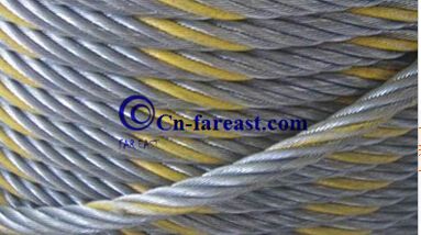 Color Strand Galvanized Steel Wire Rope 6*36