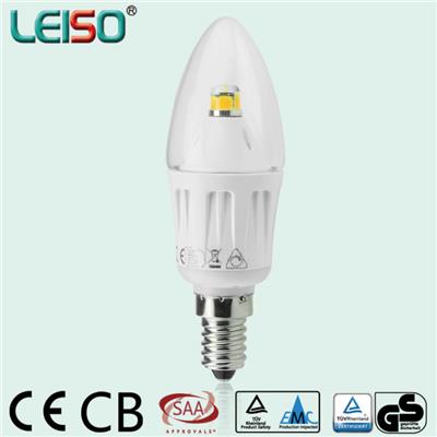 LEISO 4W E14 Or B15 SCOB C35 90Ra Dimmable And Non-dimmable Transparent Dome Dimmable Chandelier Or Wall Lamp Use LED Candle Light