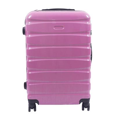Color Pink Horizontal Grain-luggage Bag With 360° Wheels