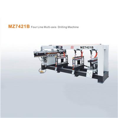 Woodworking Four Line Multi Spindle Drilling Machine
