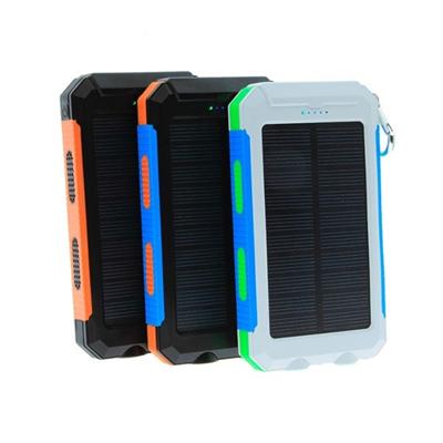 EPT	Fashion Design Dual LED Light Solar Power Bank Mobile Charger 10000mah With Compass