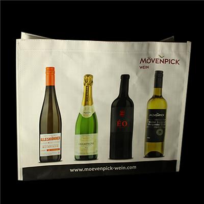 Recyclable Flat Folding Collapsible Laminated Pp Woven Wine Cooler Bag