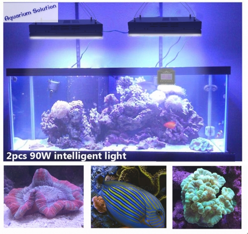 Dsuny programmable full spectrum led aquarium lighting with dimmable timer