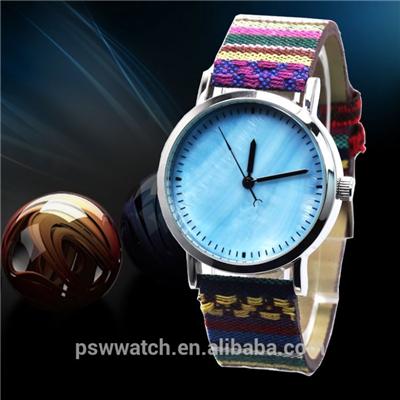 Fabric and Leather Wrist Watches Seashell Watch Dail