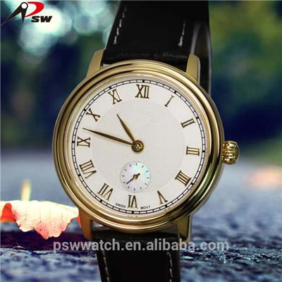 2016 Luxury Mens Watches Leather Stainless Steel Watch