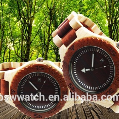 2016 New design your brand logo wooden watches high quality wood watch