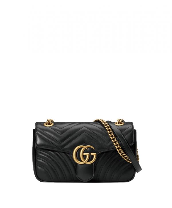 Gucci GG Marmont Matelasse Mini Black Bag at itpurse.cn