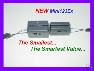 -- Smallest -- Mini123Ex Portable Magstripe Card Reader