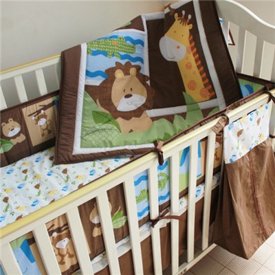 Cheap Animal Jungle Collection Baby Boy Crib Bedding Set From China