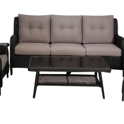 Luxury Garden Rattan Sofa Set Wicker High Quality Wicker All Weather Outdoor Sofa Furniture