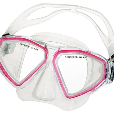 Tempered Glass PVC Skirt&strap Diving Mask