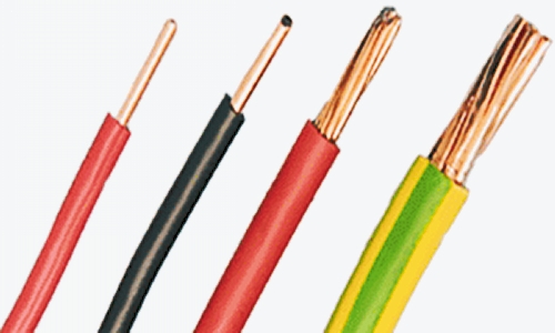 cable with bare copper conductor