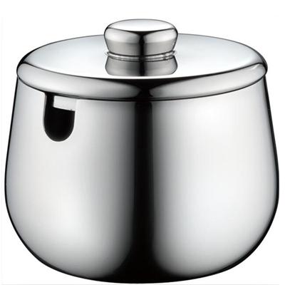 0.15/0.3 L High Quality Mirror Finish Stainless Steel Sugar Bowl With Lid