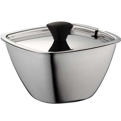 0.25 L Stainless Steel Sugar Pot With Spoon, Sugar Bowl With Lid, Sugar Pot With Lid