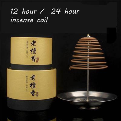12 Or 24 HR Long Time Sandalwood Incense Coil