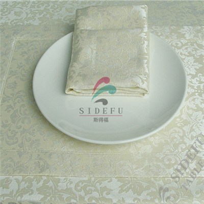 Woven Placemats Hotel Breakfast Buffet Polyester Placemats Anti Slip