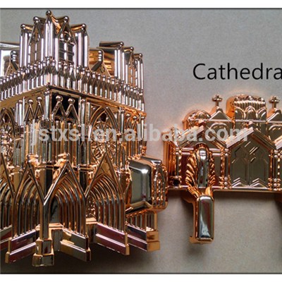 Casket Corners Model Cathedral With Plastic Material For Coffin