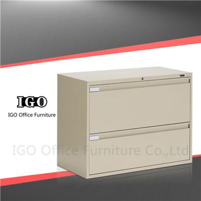 Strong Structure Lateral 2 Drawers Metal Filing Cabinet On Sale