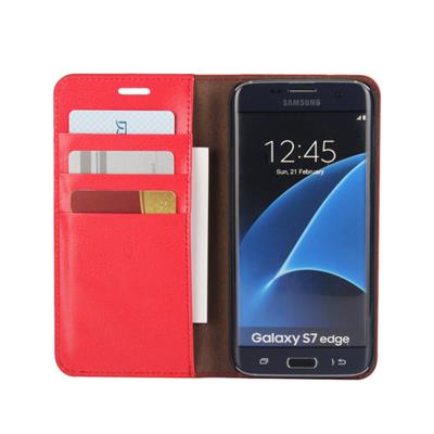 Flip Genuine Leather Wallet Case For Samsung Galaxy S7