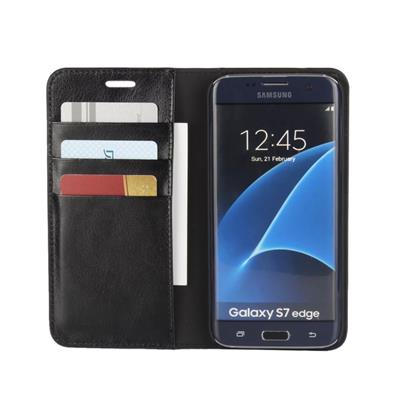 Flip Genuine Leather Wallet Case For Samsung Galaxy S7 Edge