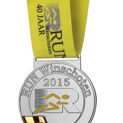 Gold And Silver Plated Marathon Medal