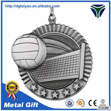 3D Volleyball Metal Medal
