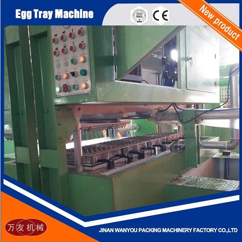 4 Molds Paper Pulp Egg Tray Making Machine with Output of 1300pcs/hour For Sale
