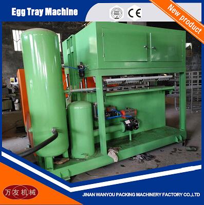 2500pcs/hour Paper Pulp Molding Egg Tray/Quail Tray Making Machine with Aluminum Molds For Sale