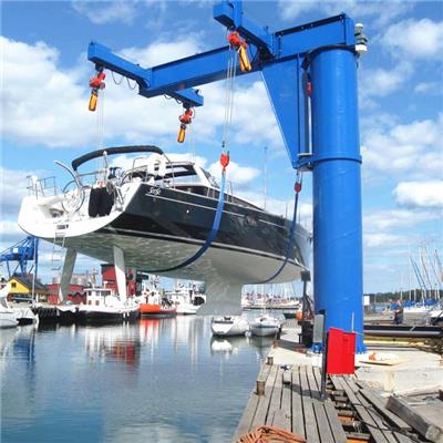 Design And Supply Boat Jib Crane, Boat Lift Crane And Ship Crane Manufactuer, Marine Crane Manufacturer China