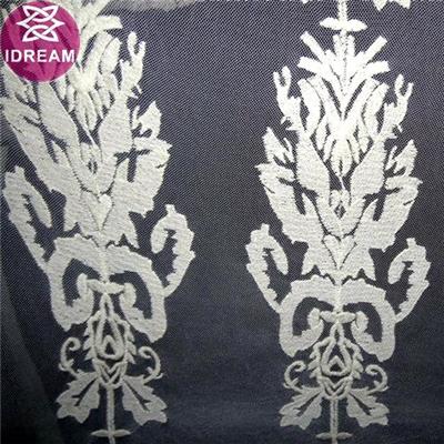 Embroidery Design Polyester Mesh Lace Trim With Flower Decoration