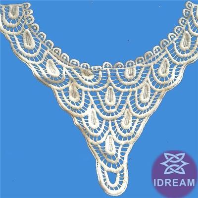 Ladies Suits Lace Design Water Soluble Crochet Guipure Lace Trims
