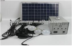 20W Solar panel home lighting system
